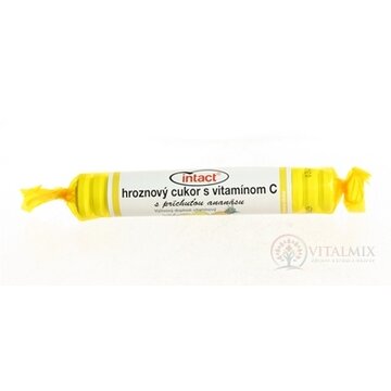 INTACT HROZNOVÝ CUKOR s vitamínom C s príchuťou ananásu (pastilky v rolke) 1x40g obrázok