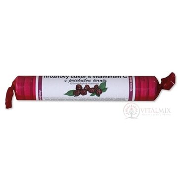 INTACT HROZNOVÝ CUKOR s vitamínom C s príchuťou černíc (pastilky v rolke) 1x40g obrázok