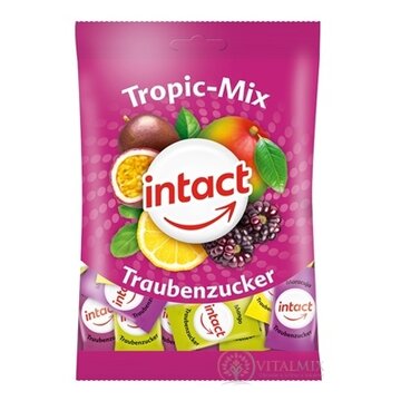 INTACT Tropic - Mix Hroznový cukor pastilky s príchuťou tropického ovocia 1x100 g obrázok