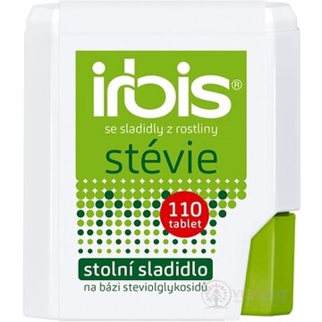 irbis stévia (inovácia 2019) tbl (stolové sladidlo na báze glykozidov steviolu) 1x110 ks obrázok