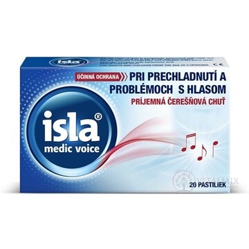 ISLA MEDIC voice pastilky, čerešňová príchuť 1x20 ks obrázok