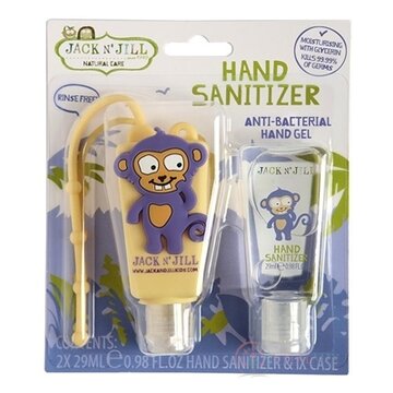 JACK N´JILL Antibakteriálny gél na ruky pre deti s puzdrom OPICA 2x29 ml obrázok