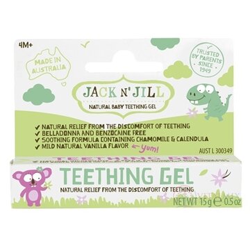 JACK N´JILL Gél na prerezávajúce sa zúbky príchuť vanilka 1x15 g obrázok