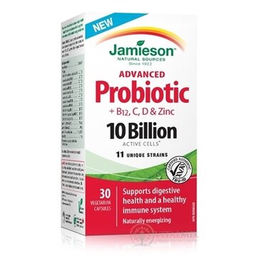 JAMIESON ADVANCED PROBIOTIC 10 MILIÁRD cps (+ vitamíny B12, C, D a zinok) 1x30 ks obrázok