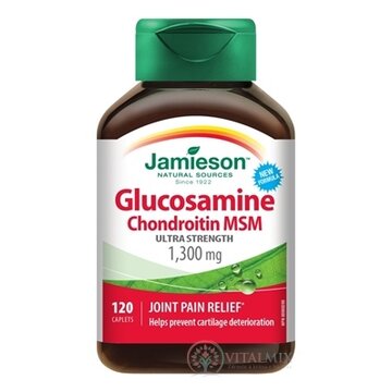 JAMIESON GLUKOZAMÍN CHONDROITÍN MSM 1300 mg tbl 1x120 ks obrázok