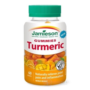JAMIESON KURKUMA GUMMIES želatínové pastilky s mangovou a pomarančovou príchuťou 1x60 ks obrázok