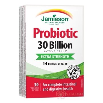 JAMIESON PROBIOTIC 30 MILIARD cps zmes bakteriálnych kultúr - 14 kmeňov 1x30 ks obrázok