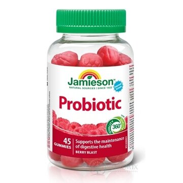 JAMIESON PROBIOTIC GUMMIES ŽELATÍNOVÉ PASTILKY s malinovou príchuťou 1x45 ks obrázok