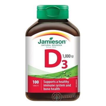 JAMIESON VITAMÍN D3 1000 IU tbl 1x100 ks obrázok