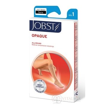 JOBST OPAQUE kompresívne lýtkové pančuchy I.KT, so zatvorenou špičkou, čierne, veľ. IV., 1x1 pár obrázok