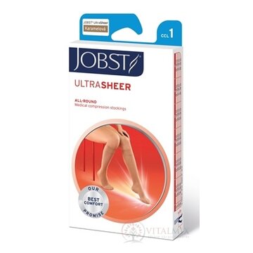 JOBST ULTRA SHEER kompresívne lýtkové pančuchy I.KT, s otvorenou špičkou, karamelové, veľ. III., 1x1 pár obrázok