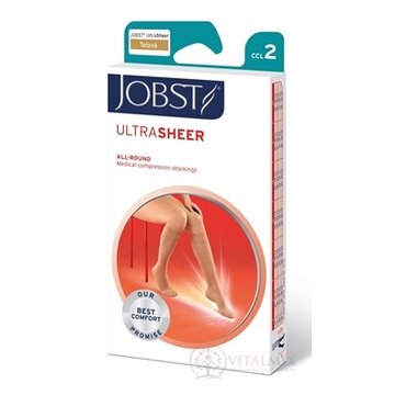 JOBST ULTRA SHEER kompresívne lýtkové pančuchy II.KT, s otvorenou špičkou, telové, veľ. V., 1x1 pár obrázok