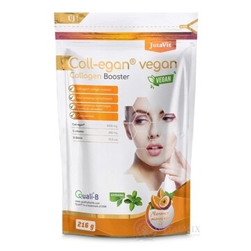 JutaVit Coll-egan Vegan Kolagén Booster prášok, príchuť pomaranč - maracuja 1x216 g obrázok