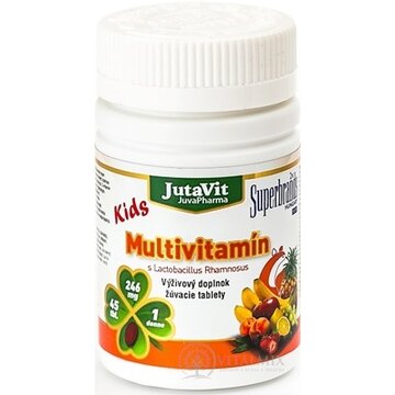 JutaVit Multivitamín s Lactobac. Rhamnosus Kids žuvacie tablety 1x45 ks obrázok
