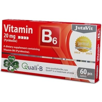 JutaVit Vitamín B6 20 mg tbl 1x60 ks obrázok