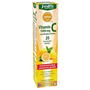 JutaVit Vitamín C 1000 mg šumivé tablety s príchuťou citróna 1x20 ks obrázok