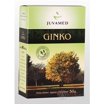 JUVAMED GINKO BILOBA - LIST bylinný čaj sypaný 1x50 g obrázok