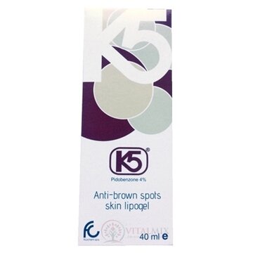 K5 Lipogel na depigmentáciu hnedých škvŕn 1x40 ml obrázok