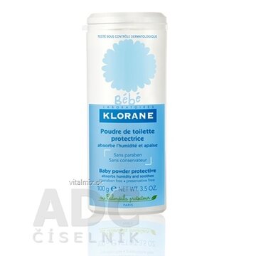 KLORANE BEBE POUDRE DE TOILETTE PROTECT nove bal. jemný detský púder 1x100 g obrázok