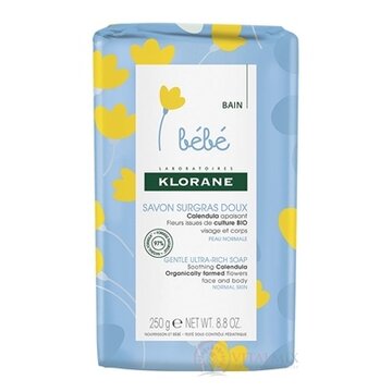 KLORANE BEBE SAVON SURGRAS DOUX (inovácia 2018) veľmi jemné detské mydlo 1x250 g obrázok