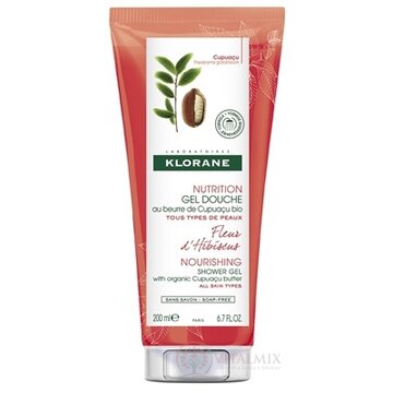 KLORANE GEL DOUCHE FLEUR D´HIBISCUS sprchovací gél, výživa, s kvetmi ibišteka 1x200 ml obrázok