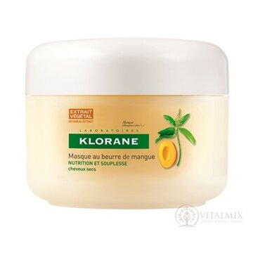 KLORANE MANGUE MASQUE - suché a poškodené vlasy výživná obnovujúca maska s mangovým maslom 1x150 ml obrázok