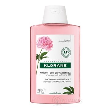 KLORANE ŠAMPÓN s BIO pivóniou citlivá a podráždená vlasová pokožka 1x200 ml obrázok
