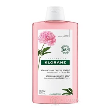 KLORANE ŠAMPÓN s BIO pivóniou citlivá a podráždená vlasová pokožka 1x400 ml obrázok