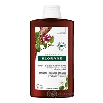 KLORANE SHAMPOOING À LA QUININE & EDELWEISS BIO šampón s chinínom a bio plesnivcom alpským 1x400ml obrázok