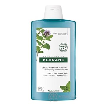 KLORANE SHAMPOOING DETOX Menthe BIO (inov.2021) detoxikačný šampón s výťažkom z bio mäty 1x400 ml obrázok