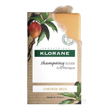 KLORANE SHAMPOOING SOLIDE Á LA MANGUE tuhý šampón s mangom pre suché vlasy 1x80 g obrázok