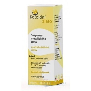 Koloidné zlato 10 ppm suspenzia, kozmetický prípravok, 1x100 ml obrázok