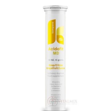 kompava ACIDOFIT MD GREP+CITRÓN tbl eff (15+1 grátis) 1x16 ks obrázok