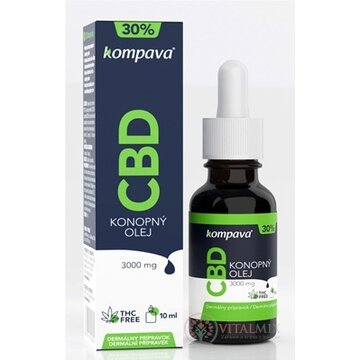 kompava CBD Konopný olej 30% dermálny prípravok 1x10 ml obrázok