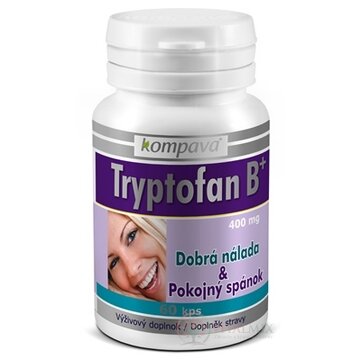kompava TRYPTOFAN B+ cps 400 mg (Dobrá nálada a spánok) 1x60 ks obrázok