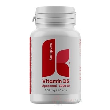 kompava Vitamín D3 cps lipozomálny 3000IU 1x60 ks obrázok