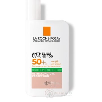 LA ROCHE-POSAY ANTHELIOS UVMUNE 400 SPF50+ FLUID tónovaný fluid s ochranným faktorom, pre citlivú mastnú pleť 1x50 ml obrázok
