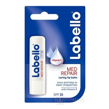 Labello MED REPAIR SPF 15 s vitamínom E, balzam na pery 1x4,8 g obrázok