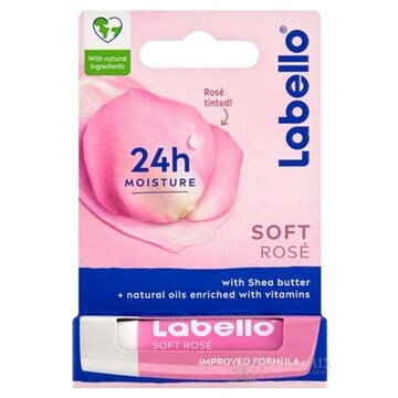 Labello SOFT ROSE tónovací balzam na pery 1x4,8 g obrázok