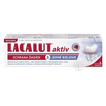 LACALUT AKTIV zubná pasta ochrana ďasien & jemné bielenie 1x75 ml obrázok