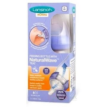 LANSINOH Dojčenská fľaša s NaturalWave cumľom 1x160 ml obrázok