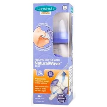 LANSINOH Dojčenská fľaša s NaturalWave cumľom 1x240 ml obrázok