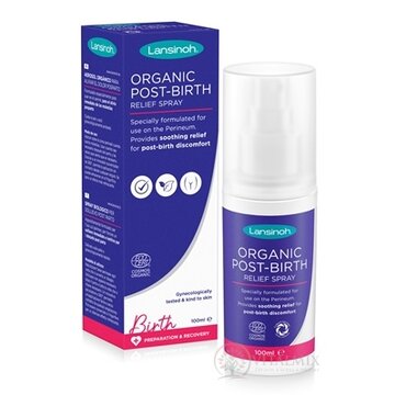 LANSINOH Organický upokojujúci sprej na hrádzu po pôrode 1x100 ml obrázok