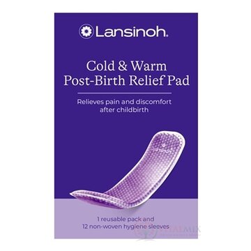Lansinoh Teplá a chladivá popôrodná vložka (vložka 1 ks + hygienické návleky 12 ks) 1x1 set obrázok