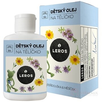 LEROS BIO DETSKÝ OLEJ NA TELÍČKO s materinou dúškou a nechtíkom 1x100 ml obrázok
