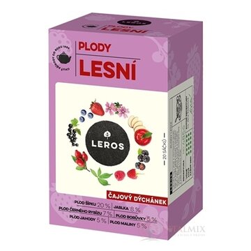 LEROS ČAJOVÁ CHVÍĽKA PLODY LESNÉ bylinný čaj aromatizovaný, nálevové vrecká 20x2,2 g (44 g) obrázok