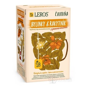LEROS Čajovňa BYLINKY A RAKYTNÍK s pomarančom bylinný čaj, nálevové vrecúška 20x2 g (40 g) obrázok