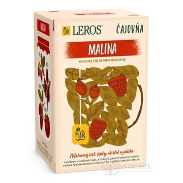 LEROS Čajovňa MALINA ovocný čaj, nálevové vrecúška 20x2 g (40 g) obrázok