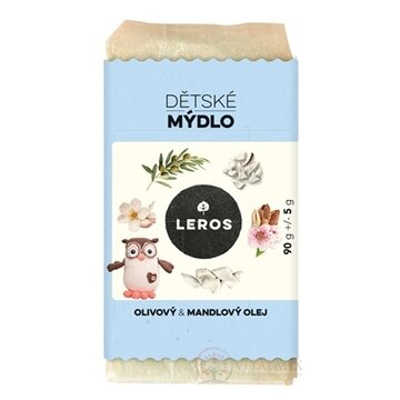 LEROS DETSKÉ MYDLO OLIVOVÝ & MANDĽOVÝ OLEJ tuhé mydlo 1x90 g obrázok