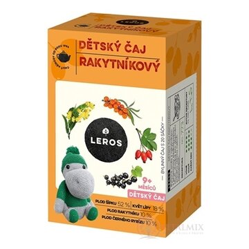 LEROS DETSKÝ ČAJ RAKYTNÍKOVÝ nálevové vrecká (od 9+ mesiacov) (inov.2021) 20x2 g (40 g) obrázok